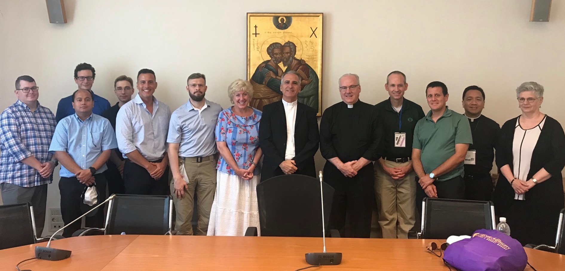 Seminarians from Immaculate Conception Seminary School of Theology - Seton Hall University on their first pilgrimage to Rome with The Lay Centre.