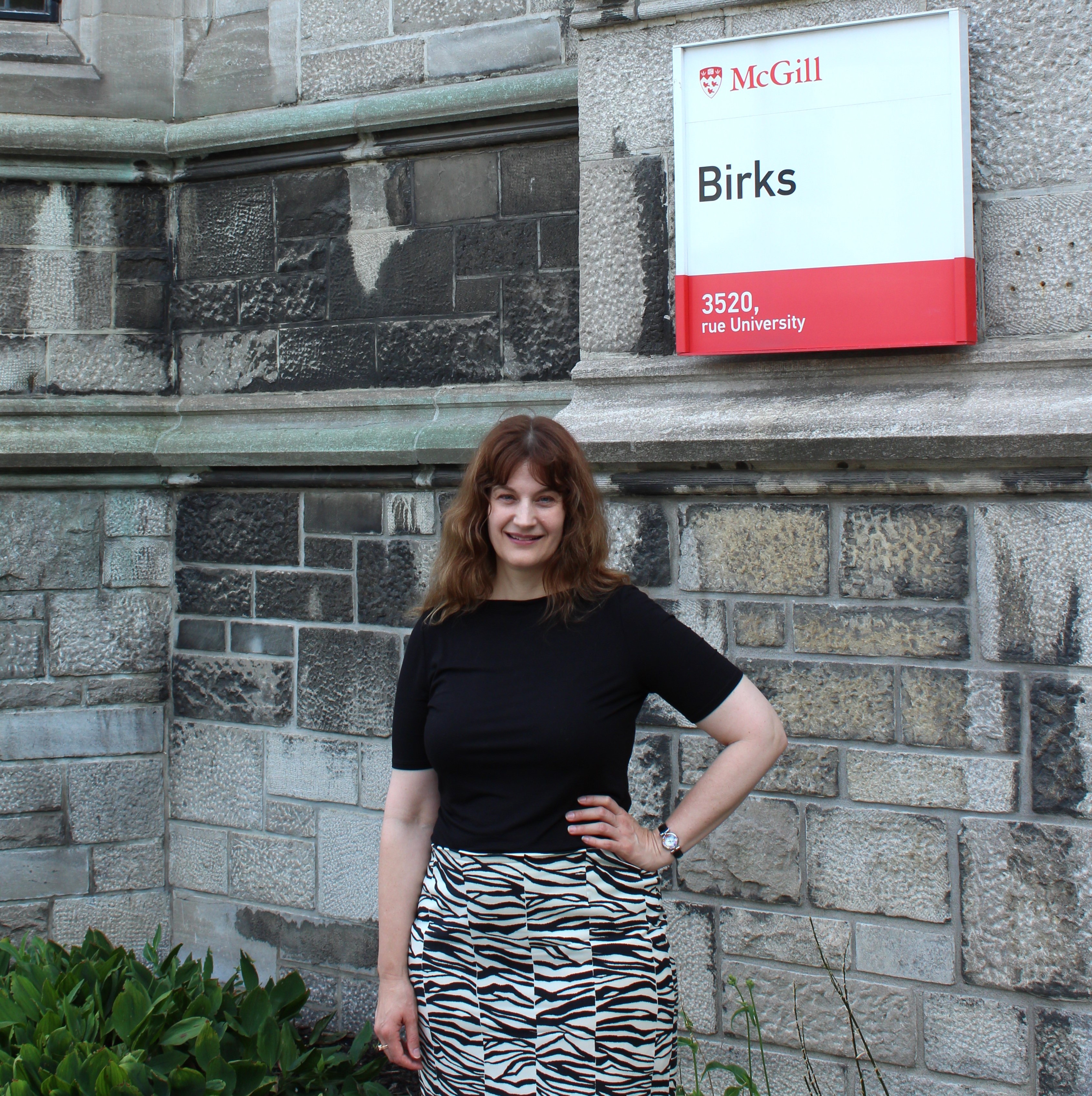 Karen Petersen Finch, author and professor of pastoral leadership, in the campus of McGill University