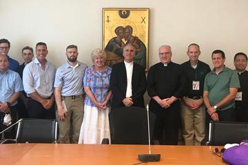 Seminarians from Immaculate Conception Seminary School of Theology - Seton Hall University on their first pilgrimage to Rome with The Lay Centre.