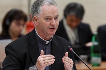 Most Rev. Paul Tighe is Secretary at the Pontifical Council for Culture
(CNS photo/Paul Haring) (March 1, 2011)