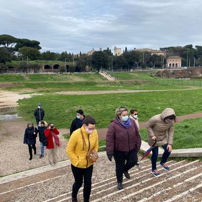 Return walk to the Caelian Hill via Circus Maximus