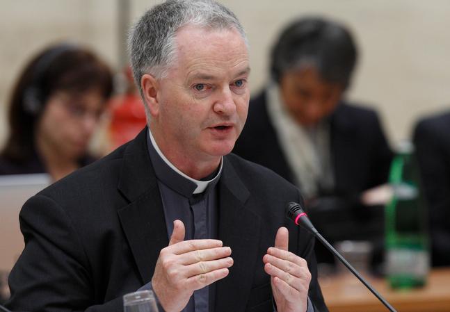 Most Rev. Paul Tighe is Secretary at the Pontifical Council for Culture
(CNS photo/Paul Haring) (March 1, 2011)