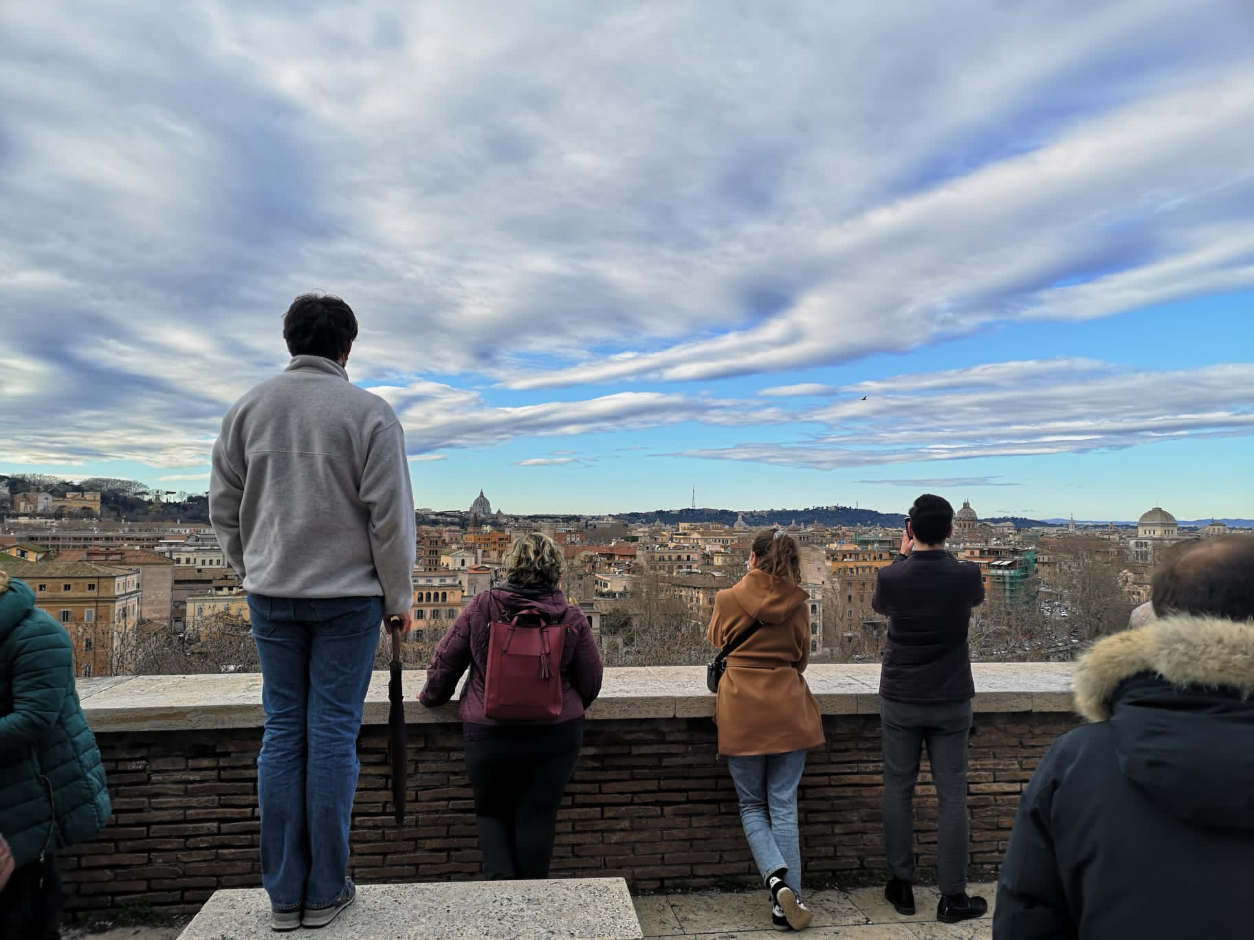 Taking in the view from the Aventine Hill towards St. Peter's